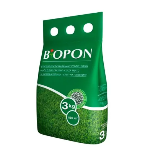 BIOPON ingrasamant gazon cu buruieni control 3 kg B5807 – BIOPON B5807