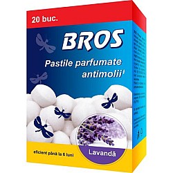 BROS - molii bile parfumate 20 buc floral - NOU!