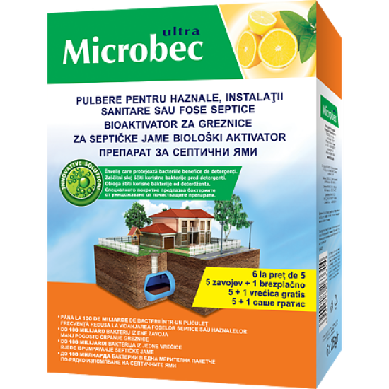 BROS - Microbec promo 6X25g instalatii sanitare,haznale,fose B2867 – Bros B2867
