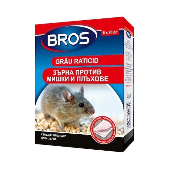 BROS - soareci si sobolani Grausor 120 g - 0.003% New pack B9019 – Bros B9019