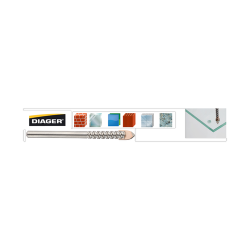 Burghiu pentru sticla si ceramica DIAGER 8x70 mm, lungime de lucru 30 mm, BG8X70X30 Burghiu pentru sticla si ceramica DIAGER 8x70 mm, lungime de lucru 30 mm, BG8X70X30