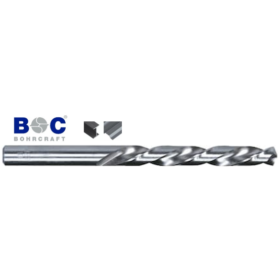 Burghiu cilindric scurt pentru metal DIN338 HSS-G, tip N, rectificat, Bohrcraft 3x61 mm, U11200100300 – BOC Bohraft U11200100300