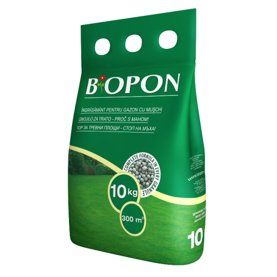 BIOPON ingrasamant gazon cu muschi control 10 kg - NOU! B9862 – BIOPON B9862