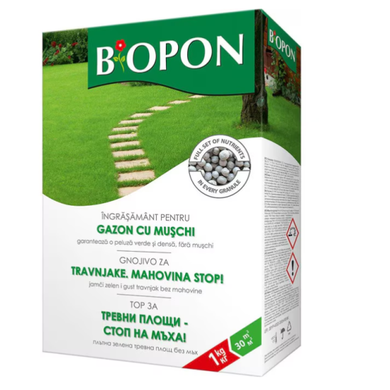 BIOPON ingrasamant gazon cu muschi control 1 kg B7282 – BIOPON B7282