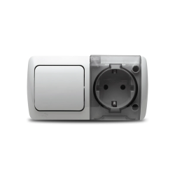 Eva-modul Intrerupator+priza cu CP cu Capac Pt