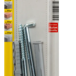 Diblu din nailon cu carlig SHR 10x100 mm Fischer, 45483