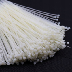 Coliere plastic strangere, zimtate, albe, 2.5X100MM INDEX (100buc), BB25100