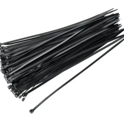 Coliere plastic strangere, zimtate, negre, 2.5X100MM INDEX (100Buc), BN25100