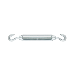 Intinzator cablu zincat tip carlig-carlig 165 kg M8 TSGG08 Index, TSGG08 (set de 5 buc.)