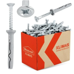 Diblu cu surub pentru montaj prin percutie Wkret-met Klimas 10 100 mm, pentru beton, BCA, caramida si gips-carton, DP100X100