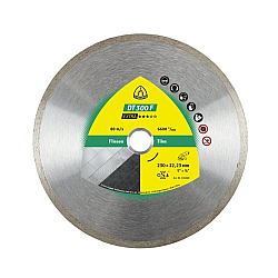 Disc diamantat de debitare DT300 F Extra pentru gresie, faianta si teracota, 125X22.23 mm, Klingspor DK125F