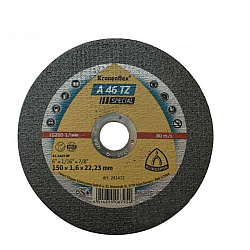 Disc de debitare Kronenflex A46 TZ Special pentru inox si otel, cu autoascutire, 150X1.6X22.23 mm, Klingspor A4615