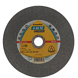 Disc de debitare Kronenflex A46 TZ Special pentru inox si otel, cu autoascutire, 180X1.6X22.23 mm, KLINGSPOR A4618 Disc de debitare Kronenflex A46 TZ Special pentru inox si otel, cu autoascutire, 180X1.6X22.23 mm, KLINGSPOR A4618