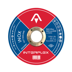 Disc de debitare pentru inox si otel Interflex, 115X1X22.23 mm, Interabrasiv - KLINGSPOR U4079111010