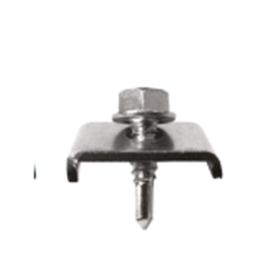 Clema prindere panou gard bordurat cu surub autoforant 6.3X25mm, CLEMA 6.3X25 (set de 50 buc.)