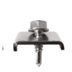 Clema prindere panou gard bordurat cu surub autoforant 6.3X25mm, CLEMA 6.3X25