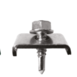 Clema prindere panou gard bordurat cu surub autoforant 6.3X25mm, CLEMA 6.3X25