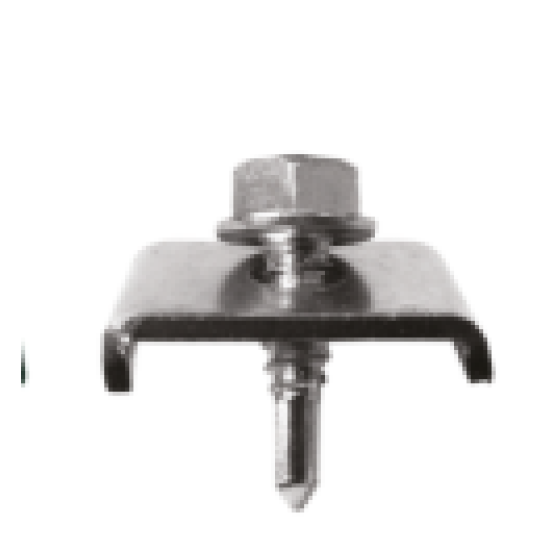 Clema prindere panou gard bordurat cu surub autoforant 6.3X25mm – Duplifix CLEMA 6.3X25