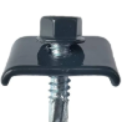 Clema prindere panou gard bordurat cu surub autoforant 6.3X25mm RAL7016, CLEMA 6.3X25 RAL7016