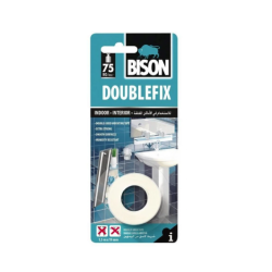 BISON Double Fix banda dublu adeziva pentru interior 75kg/roll 1,5mx19mm BL BISON Double Fix banda dublu adeziva pentru interior 75kg/roll 1,5mx19mm BL