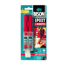 BISON Epoxy 5minute -adeziv rapid 2*12ml BL, E5 BISON Epoxy 5minute -adeziv rapid 2*12ml BL, E5
