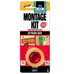 BISON Montagekit Tape - banda adeziva de montaj1,5m*19mm BL BISON Montagekit Tape - banda adeziva de montaj1,5m*19mm BL