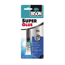 BISON Super Glue Gel 2g*12 blistere crd, SGG212 BISON Super Glue Gel 2g*12 blistere crd, SGG212