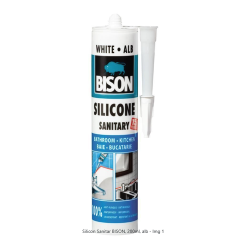 BISON Silicon Sanitar alb 280ml, SSA