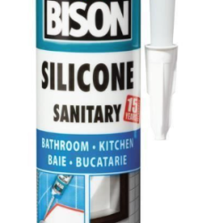 BISON Silicon Sanitar alb 280ml