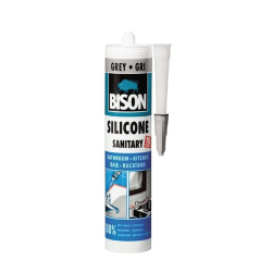BISON Silicon Sanitar gri 280ml, SSG