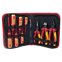 Hyundai HY-59415 - Set 10 scule de mana izolate VDE 1000V, complet și sigur pentru electricieni