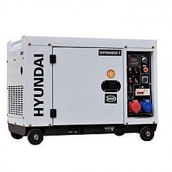 Generator de curent trifazat cu motor diesel Hyundai DHY8600SE-T