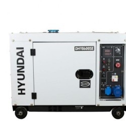 Generator de curent monofazat cu motor diesel Hyundai DHY-8600SE