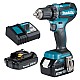 Masina de gaurit cu 2 acumulatori 18 V, 1.5 Ah/3 Ah
