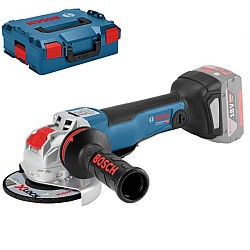 Polizor unghiular cu acumulator Bosch GWX 18V-10 SC, L-BOXX - SOLO