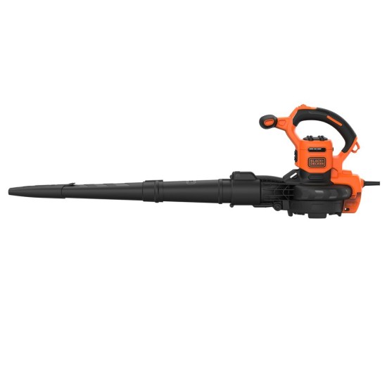 Black& Decker BEBLV301-QS – Suflanta si aspirator cu tocator pentru frunze cu grebla 3-in-1 Black & Decker BEBLV301, putere 3000 W, sac de colectare 70 L, putere aspirare max. 15 mc/min, viteza maxima suflare 404 km/h, raport maruntire 16:1 Suflanta si aspirator cu tocator pentru frunze cu grebla 3-in-1 Black & Decker BEBLV301, putere 3000 W, sac de colectare 70 L, putere aspirare max. 15 mc/min, viteza maxima suflare 404 km/h, raport maruntire 16:1 – Black& Decker BEBLV301-QS