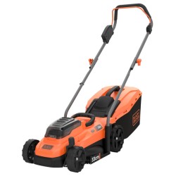Masina de tuns gazonul Black & Decker BCMW3318L2-QW cu acumulatori 18V 2 x 2.5 ah, latime de taiere 33 cm, cos colector 35 l