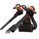 Suflanta si aspirator cu tocator pentru frunze cu grebla 3-in-1 Black & Decker BEBLV301-QS, putere 3000 W, sac de colectare 70 L, putere aspirare max. 15 mc/min, viteza maxima suflare 404 km/h, raport maruntire 16:1 – Black& Decker BEBLV301-QS