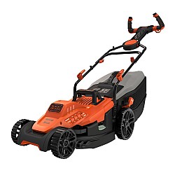 Masina de tuns gazonul cu motor electric Black Decker BEMW471ES-QS, 1600w, latime de taiere 38 cm, cos colector 45 litri, Easysteer