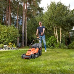 Masina electrica de tuns gazonul Black Decker BEMW471ES-QS, 1600w, 38 cm, Easysteer