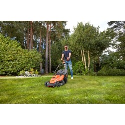 Masina electrica de tuns gazonul Black Decker BEMW471ES-QS, 1600w, 38 cm, Easysteer