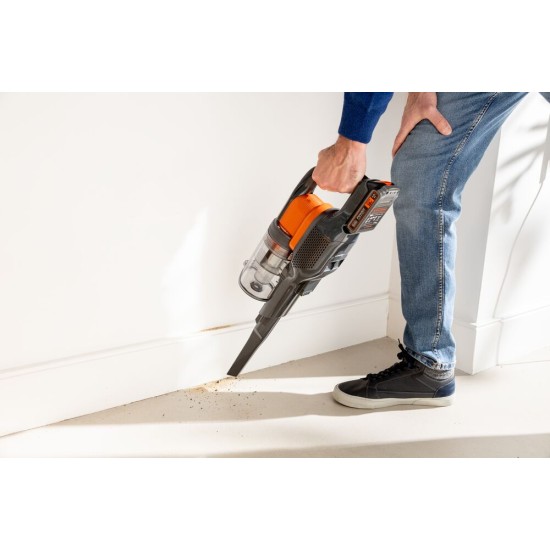 Aspirator vertical 4 in 1 Black & Decker BHFEV182C-QW, cu extensie pentru pardosele, livrat cu incarcator si acumulator 18V 2.0 Ah, BHFEV182C-QW – Black& Decker BHFEV182C-QW