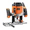 Masina de frezat Black & Decker KW1200E-QS, 1200 W, 230 V, 6/6.35/8 mm pensete de prindere, 0-55 mm adancime cursa