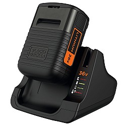 Set Incarcator 36 V 1.35 A si acumulator glisabil Li-ion 36 V 2 Ah Black Decker BDC2A36-QW