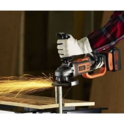 Polizor unghiular pe acumulator Black & Decker BCG720M1-QW, 18V, 1 x 4Ah, 125 mm diametru disc