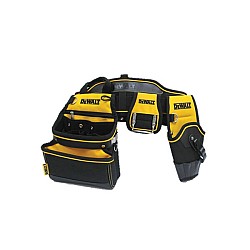 Centura din piele pentru scule Dewalt DWST1-75552, buzunare multiple, suport pentru ciocan