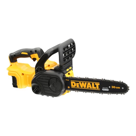 Fierastrau cu lant pe acumulator DeWalt DCMCS565P1-QW, 18V, 30 cm lungime lama, lama si lant Oregon, viteza lant 7.68 m/s, ungere automata, 1 x acumulator 18 V XR 5.0 Ah si incarcator – DeWalt DCMCS565P1-QW