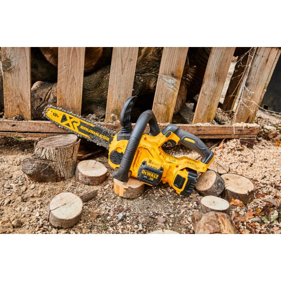 Fierastrau cu lant pe acumulator DeWalt DCMCS565P1-QW, 18V, 30 cm lungime lama, lama si lant Oregon, viteza lant 7.68 m/s, ungere automata, 1 x acumulator 18 V XR 5.0 Ah si incarcator – DeWalt DCMCS565P1-QW