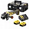 Polizor unghiular cu acumulator 18V DeWalt DCG405P2-QW, motor fara perii, diametru disc 125 mm, 2 x acumulator 5 Ah, incarcator, valiza de transport