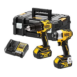 Set 2 scule profesionale pe acumulator DeWALT DCK2062M2T, 18V XR, motor fara perii, masina de gaurit cu percutie DCD709, masina de insurubat cu impact DCF809, 2x acumulator 4.0 Ah, incarcator rapid, cutie transport TSTAK II Set 2 scule profesionale pe acumulator DeWALT DCK2062M2T, 18V XR, motor fara perii, masina de gaurit cu percutie DCD709, masina de insurubat cu impact DCF809, 2x acumulator 4.0 Ah, incarcator rapid, cutie transport TSTAK II